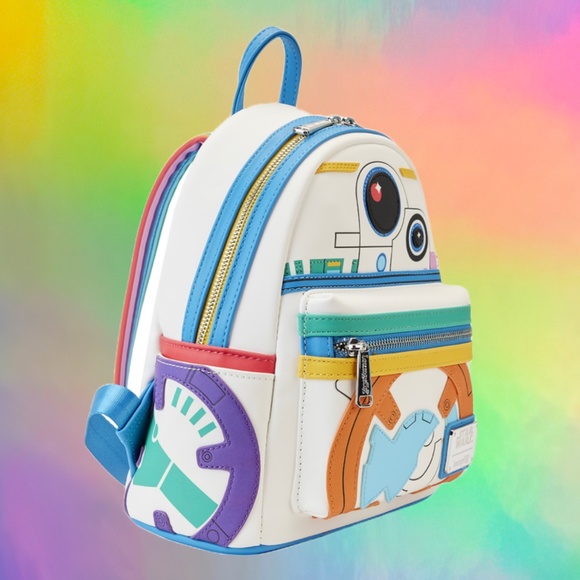 Loungefly Limited Edition Star Wars BB-8 Pride Bobble-Head Pop and Bag B… - Picture 6 of 16